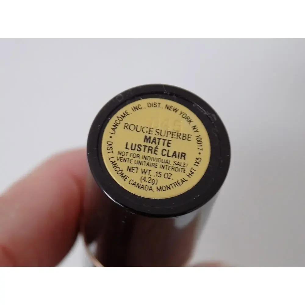 Lancome Rouge Superbe Matte Lustre Clair lipstick NEW No box